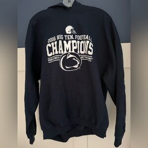 Penn State 2016 Big Ten Champions Hoodie Size XL EUC